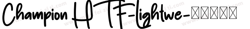 Champion HTF-Lightwe字体转换